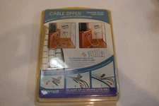 Cable Zipper Spiral Cable Wire Zip Wrap Tube Tubing Computer Manage Cord Black