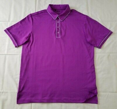 Mens Sz Large Purple Adidas Puremotion Climacool Golf Polo Shirt 938007  preowned | eBay