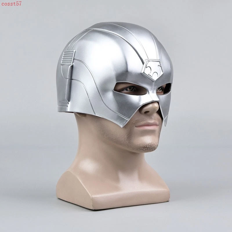DC Peacemaker Christopher Smith Mask Helmet Cosplay Costumes Props PVC Headgear - Image 4 of 4