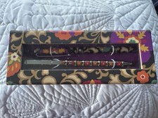 Vera Bradley  SUZANI  MATCHING PEN/PENCIL SET.  NIB. Retired Pattern  HTF.