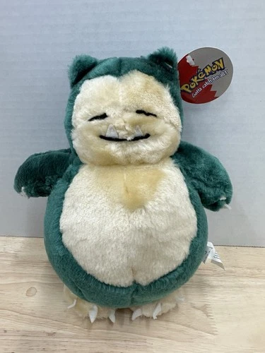 Vintage 1999 Pokemon Snorlax 10” Plush Toy Nintendo Play by Play  W/ Tag