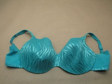 42G Cacique Womens Blue Lined Underwired Back Closure Opaque Demi Bra 11L