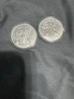 2 Oz  Silver Round .999 Fine in packaging walking liberty silver round
