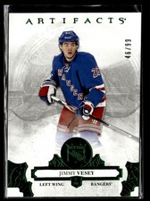 2017-18 Upper Deck Artifacts Jimmy Vesey Auto 46/99 New York Rangers #77