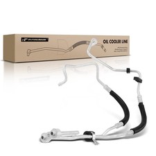 A-Premium Inlet and Outlet Engine Oil Cooler Line Hose Assembly Compatible wi...