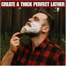 Wood Shaving Set with Soap Bowl Brush Stand