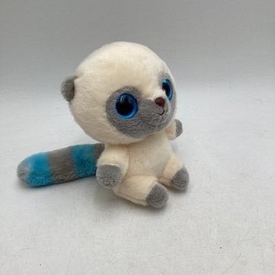 Aurora YooHoo & Friends Lemur Plush 5 Inch Cream Blue Grey Striped Tail Stuffed