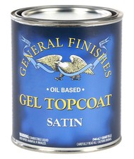 General Finishes Oil Based Gel Topcoat, 1/2 Pint, Satin 1 Half-Pint,
