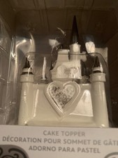 Disney Parks Fairy Tale Weddings Fantasyland Castle Cake Topper. Porcelain NIB