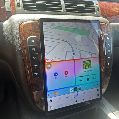 14'' Tesla Style Vertical Screen For GMC Yukon Chevrolet Tahoe Suburban 2007-2013