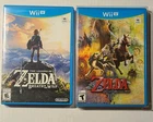 Legend of Zelda LOT Twilight Princess HD Breathe of the Wild Wii U CIB MINT DISC