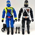 Vintage Hasbro GI Joe ARAH v5 v6 Cobra Commander figure LOT w accessories