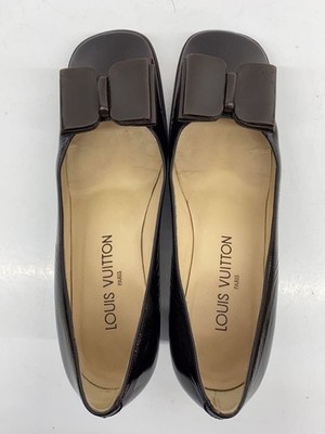 LOUIS VUITTON / パンプス/36.5/BRW/0050　GI/Patent Pumps Ribbon// LOUIS VUITTON Pumps 36.5 BRW 0050 GI Patent Pumps Ribbon | eBay