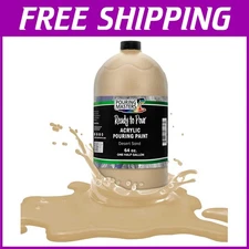 Acrylic Pour Paint - Desert Sand - 64oz -  Formula