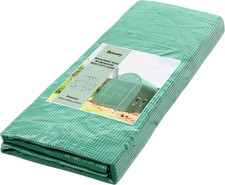 Outsunny Green Polytunnel Greenhouse Replacement Cover with Roll-Up Windows