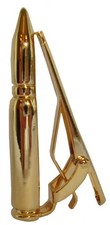 Bassin and Brown Mens Bullet Tie Bar - Gold
