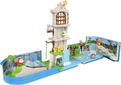 Pokemon Carry Case Battle Ruins Playset - Portable Transforming Backpack Playset