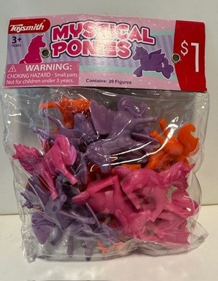 Vintage Toysmith Mystical Ponies Bag 20 Figurines - NEW - Ships FREE in USA