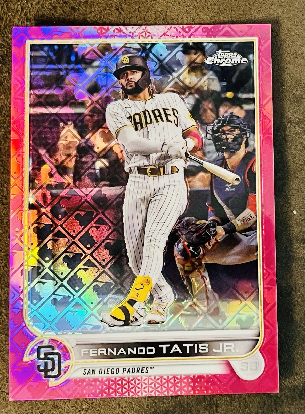 2022 Topps Chrome Logofractor Edition Pink Refractor /199 Fernando Tatis Jr #100