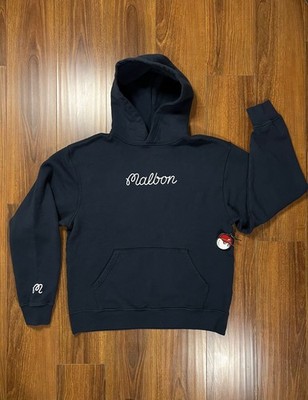 Malbon Golf Fesque Hoodie Size Small Navy Blue NWT | eBay