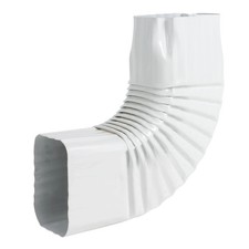 Downspout Gutter Elbows 2"x3", Angle of 90 Degrees, Low Gloss White   Style