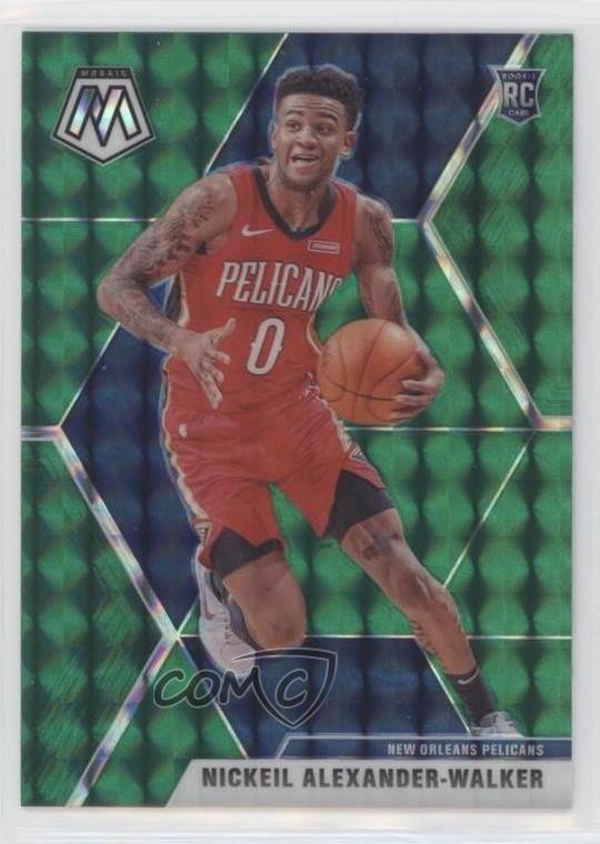 2019-20 Panini Mosaic Rookies Green Prizm Nickeil Alexander-Walker #205 0nr3