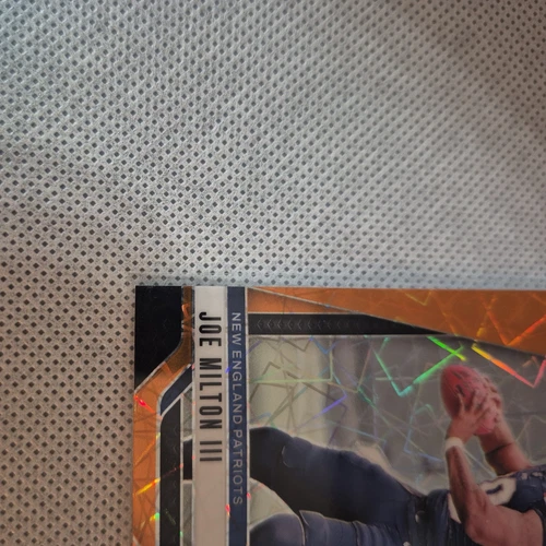Joe Milton III 2024 Panini Prizm Orange Lazer Prizm #354 Patriots (RC) - Picture 5 of 8