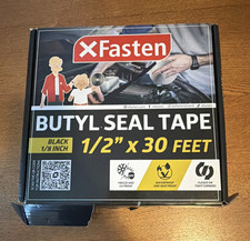 XFasten Butyl Seal Tape Black 1/8 in x 1/2 in x 30 ft XF-BSTB1230