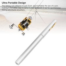 Portable Fishing Rod Comfortable Grip High Sensitivity High Strength Pen Fishing