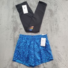 Girls Nike Shorts  Leggings Lot Youth Large Blue Black Bundle Athletic Sports