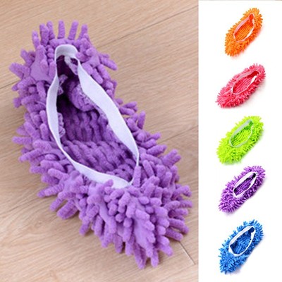 5 Farben Schuh Hausschuhe Reinigung Polieren Mikrofaser Faul Staub Boden Haus