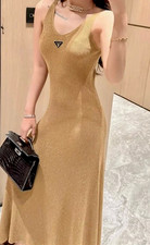 Prada Beautiful Knit Dress Medium Size Pre-owned
