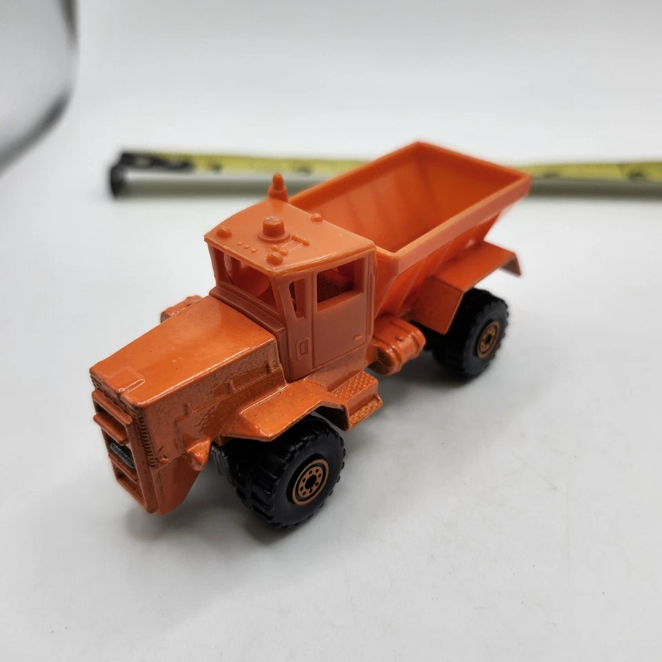 Matchbox No. Camión de volteo naranja 17C vehículo diecast 3" juguete de construcción vintage Foto 2 de 4