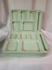 Set of 6 cafeteria trays Dallasware Melamine military mess hall school jail