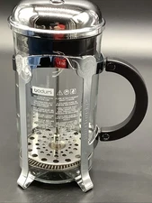 Starbucks French Press Stainless Steel Chrome Silver Coffee Maker Glass