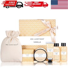 Travel-Friendly Luxury Spa Gift Set for Women - 6-Piece Vanilla Collection