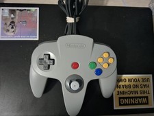 Nintendo 64 Gray Wired Controller 6ft Cable Rumble Feedback NUS-005