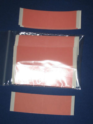 Walker Red Liner Sensi-Tack 3/4" Tape - 108 Pieces (3 Bags) For Hair Pieces, Wigs, Toupees