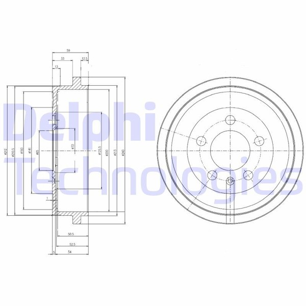 Bremszylinder BF463 Delphi FüR Vw Audi Seat Skoda-image