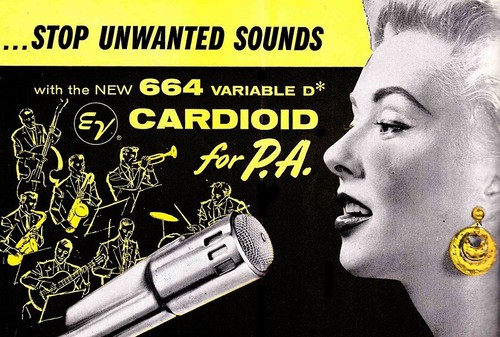 Vintage 1960s Electro Voice 664 dynamic cardioid microphone Hi Z w accessories - Picture 2 of 16