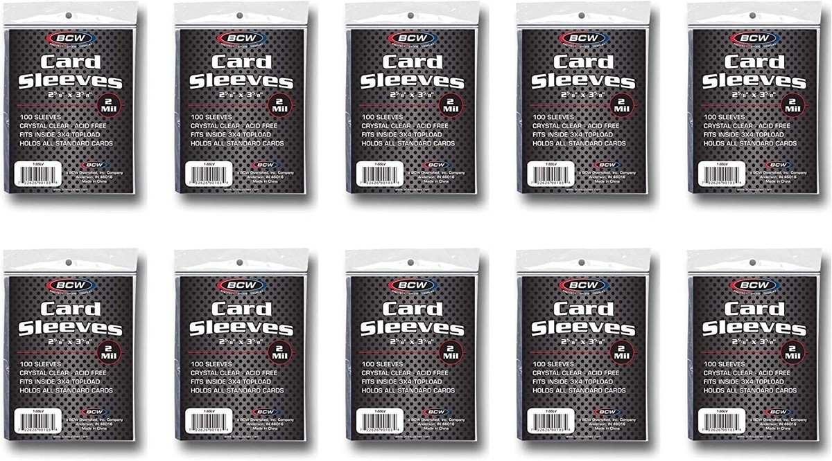 acid free card sleeves 100 Ultra Pro Clear ATC Black Lotus Acid Free Transparent