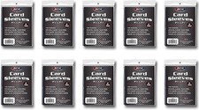 1000 BCW Polypropylene Trading Card Sleeves - Archival Safe and Acid Free