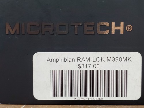 Microtech Ram-Lok Amphibian S/E Manual Folding Knife - Black - Picture 12 of 14