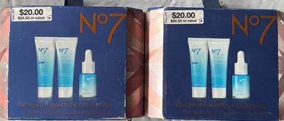 No7 Beyond Hydration Collection New in sealed box free ship travel size Lot Of 2