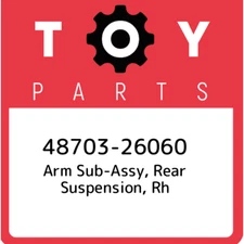 48703-26060 Toyota Arm sub-assy, rear suspension, rh 4870326060, New Genuine OEM