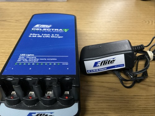 Excellent E-Flite Celectra 4 Port 1S RC Remote Control Battery Charger: UMX MCX - Picture 2 of 2