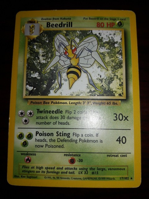 Beedrill Pokemon Card 17 102 EBay