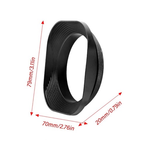 62mm Square Metal Cameras Lens Hood Protective Covers for Stray Light Reduction - Picture 8 of 8