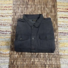 Huckberry Flint and Tinder Lined Waxed Trucker Jacket Faded Black Men’s Size XL