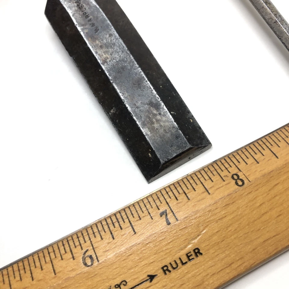 2 Vintage WM Marples & Sons Wood Chisel Set Woodworking Sheffield England - Image 4 of 4